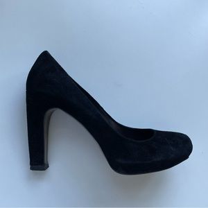 Si by Sinela Women's Court Shoes Ladies Black Suede size 9 Stiletto